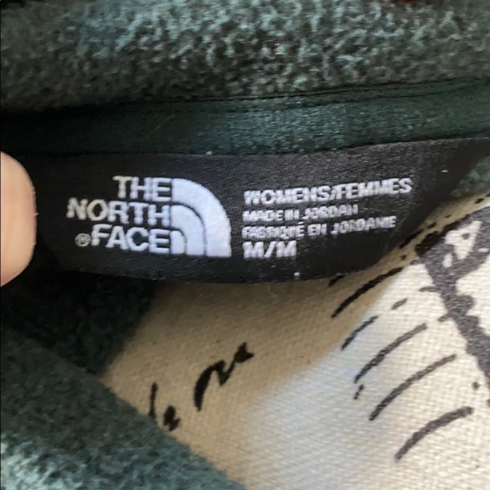 Dark Green North Face Pull Over - image 7